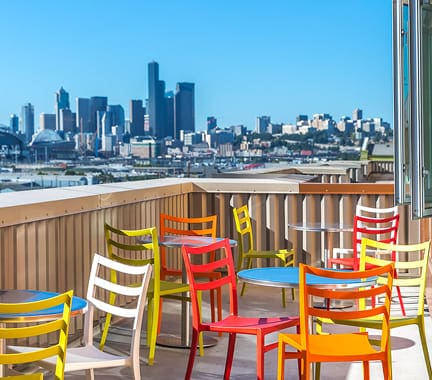 balcony at urban worklofts in seattle
